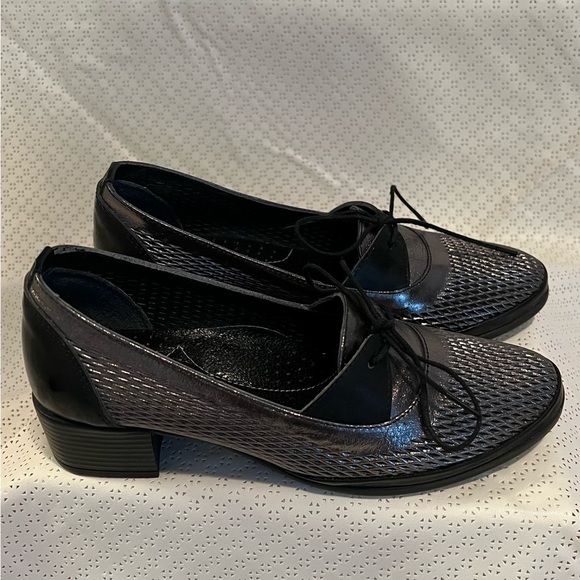 Jildor Silver Black Women’s Shoes & Loafers Size 5.5 - Picture 3 of 5